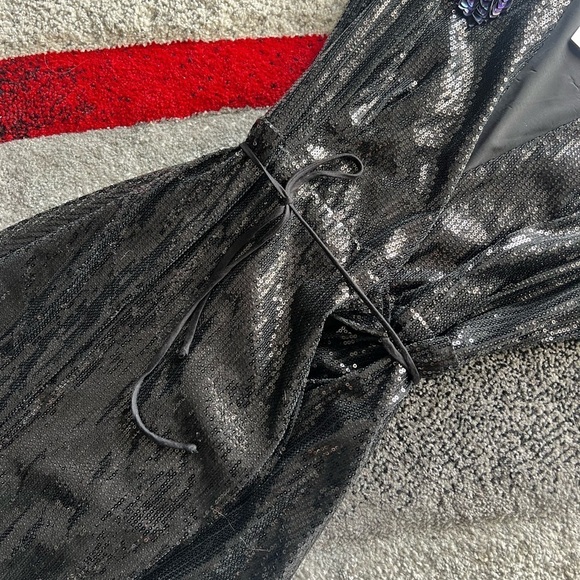 Hale Bob Navina Sequined Wrap Bird Dress - Picture 8 of 9